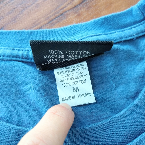 Vans Off the Wall blue t-shirt skateboard - Picture 6 of 7